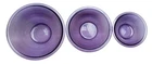3x VTG Pyrex Glass Amethyst Purple Mixing Bowls #322-1qt, #323-1.5qt, #325-2.5qt