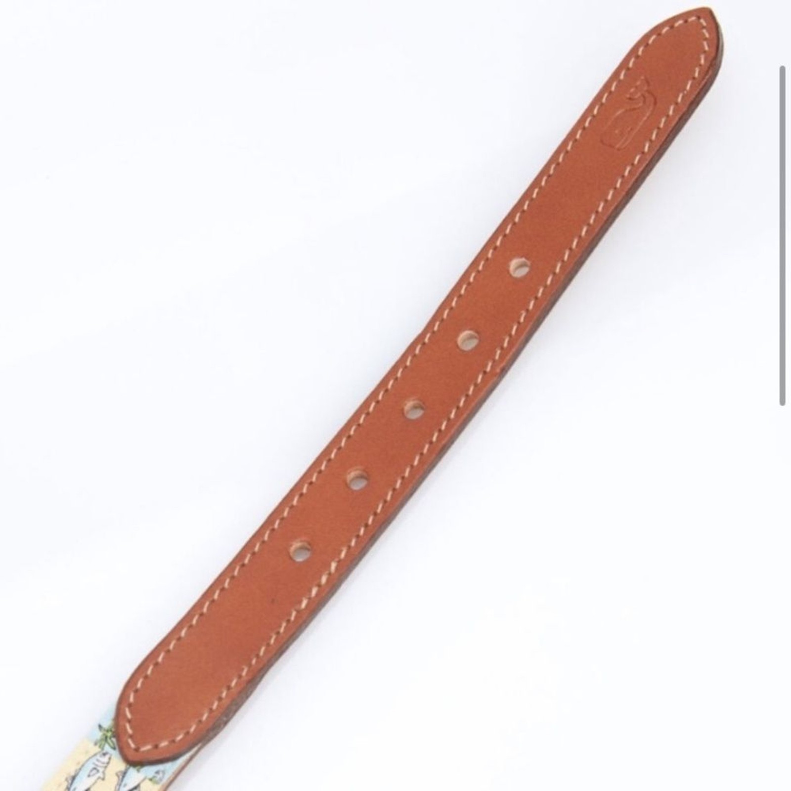 Vineyard Vines Patchwork Silk Leather Buckle Belt… - image 9