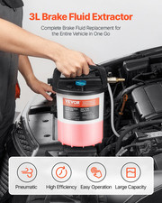 VEVOR Brake Bleeder Kit, 3L Brake Fluid Extractor with 1L Siphon Refilling Bottl