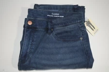Mugsy Jeans Mens Size 38 X 36 Blue Clarks FLX6NTM Straight Stretch Denim