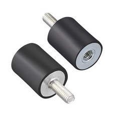 8pcs 20mm x 25mm M6 Thread Male Female Rubber Mounts, Vibration Isolators