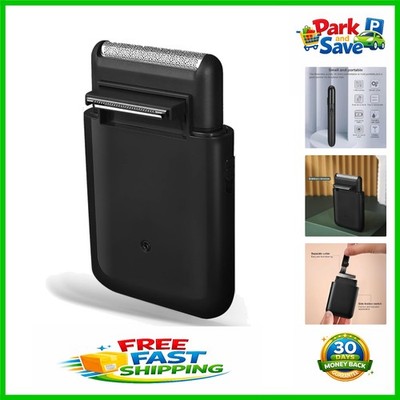 Compact Men's Foil Shaver with Pop-Up Trimmer - Perfect for Beards & Mustaches