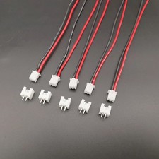 5 Sets JST XH 0.1 in 1S 2-Pin Balance Plug Connectors with Silicone Wire Extensi