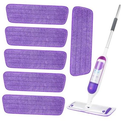 6 Pack Reusable Microfiber Mop Pads for Swiffer PowerMop, 13-16 Inch Spray Mop