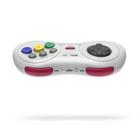 8Bitdo M30 Bluetooth Controller for Sega Genesis Mini, Nintendo Switch - White
