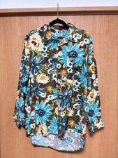 Floral print long sleeve shirt multicolor