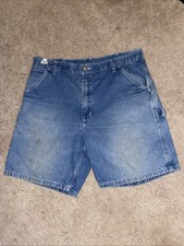 Vintage Carhartt Denim Shorts Men's 36 Carpenter/Painter Jean Workwear