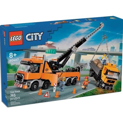 LEGO  City Heavy-Duty Recovery Tow Truck with Crane 60467