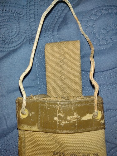  USN Navy MK 1 Canvas Machete Scabbard WW2 Era *MODIFIED/ SHORTENED* - Picture 5 of 9