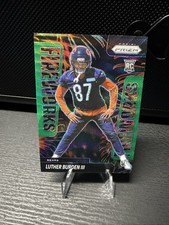 2025 Panini Prizm Fireworks green wave Prizm Luther Burden III RC Bears