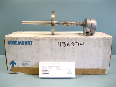 2'' 150# Rosemount 0078 R21C30A075F62 Temperature Sensor 7.5'' Probe NEW F11