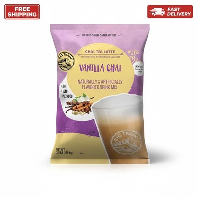 Big Train Vanilla Chai Tea Latte Instant Powdered Mix - 3.5 lbs Bag