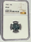 1962 Proof Roosevelt Dime 10C - Graded PF67 by NGC
