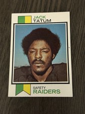 1973 Topps #288 JACK TATUM Oakland Raiders Football Card Rookie RC (Read). rookie card picture