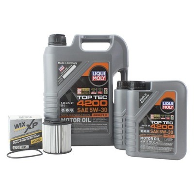 7L Liqui Moly Top Tec 4200 5W-30 WixXP Engine Oil Change Kit for S80 XC90 L6 V8