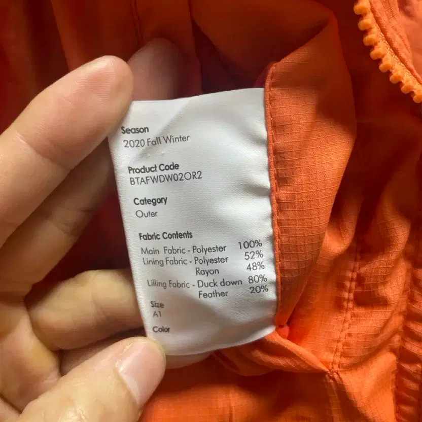 ADER error Orange Padded Down Jacket - New with T… - image 4