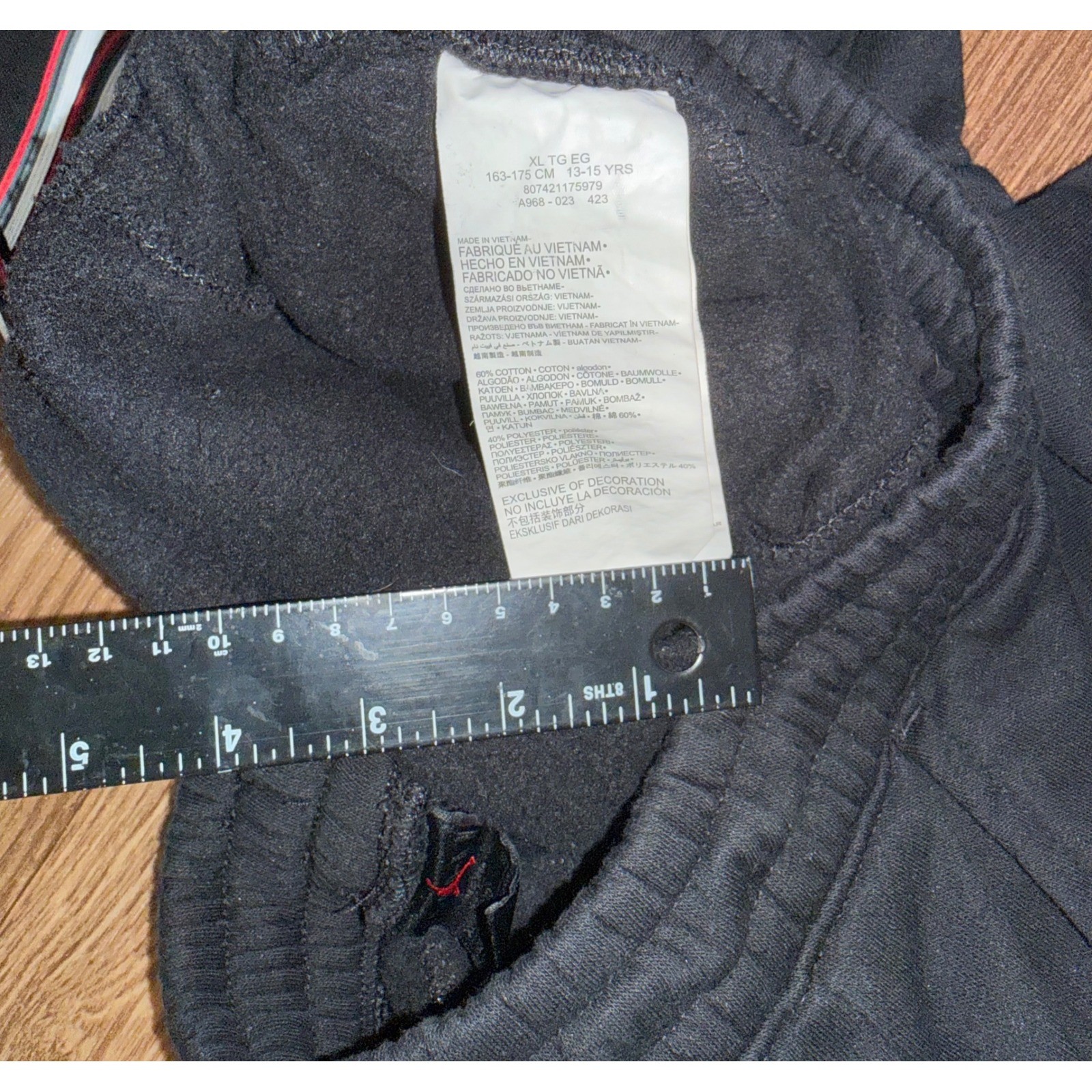 Jordan Boys XL Black Jumpman Fleece Jogger Pants A968-023 thumbnail 6