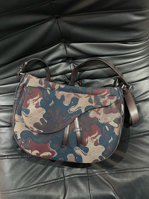 Authentic Dior Bobby Canvas Shoulder Bag Multicolor Silver-Tone eBay AG