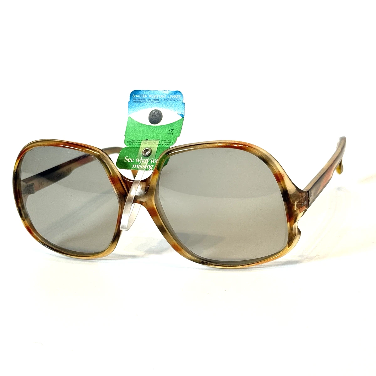 LUMAR Vintage Oversized Thick Framed Sunglasses, Angular Sunglasses, Deadstock Amazon.com: VFDHN Thick Frame Sunglasses Women Men Vintage  main image 3