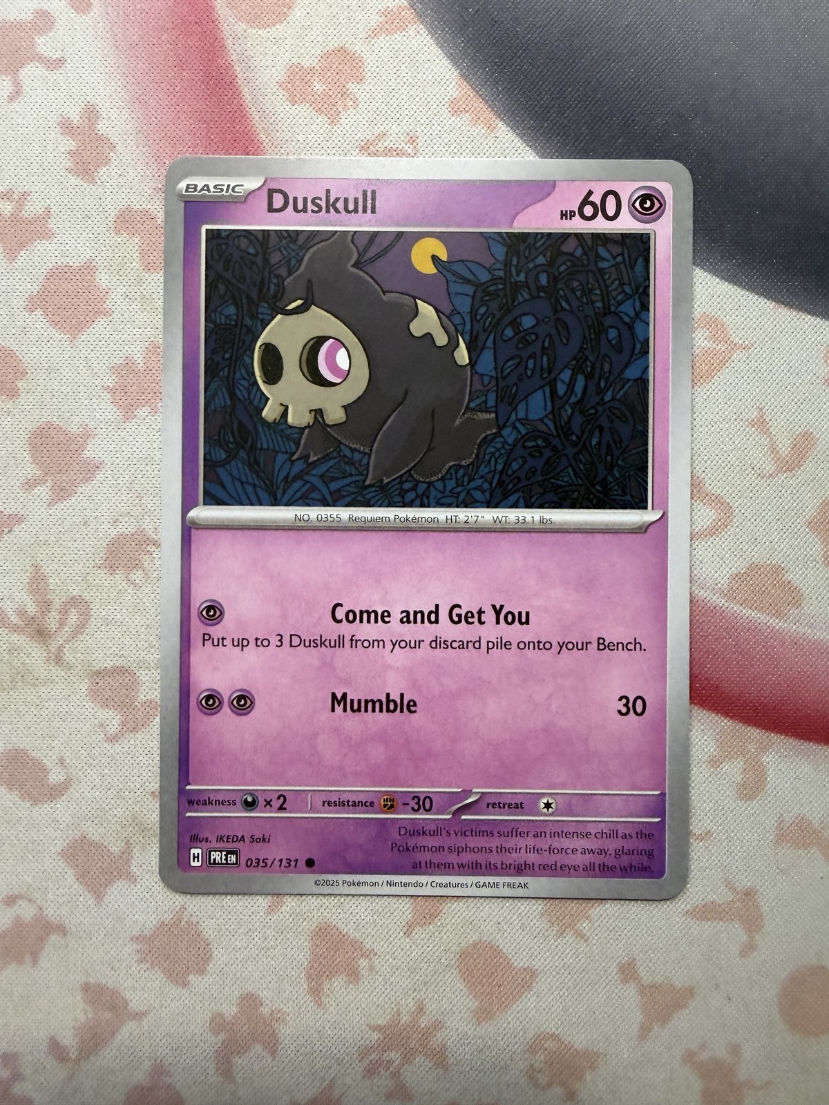 Duskull Common SV: Prismatic Evolutions 035/131 NM