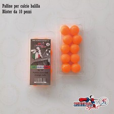 PALLINE PER CALCIO BALILLA  ROBERTO SPORT ARANCIO BLISTER SET DA 10 PZ (RS1914)