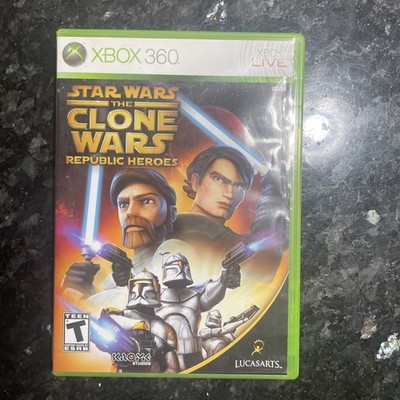 Star Wars the Clone Wars Republic Heroes Xbox 360  CIB Complete Tested 