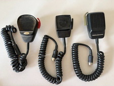 Lot of 3 Vintage CB Radio Microphones Courier CMM-1 GE RS 5-Pin 1/4" Plug As-Is