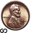 1940-S Lincoln Cent Wheat Penny Lustrous Red Gem BU++