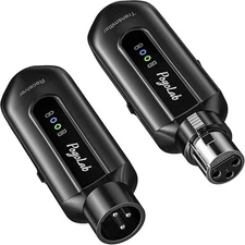 POGOLAB 2.4G XLR Wireless Microphone Transmitter Receiver Mic System 150ft