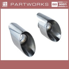 2x Endrohre Auspuff für PORSCHE 993 Carrera Auspuffblenden Endstücke