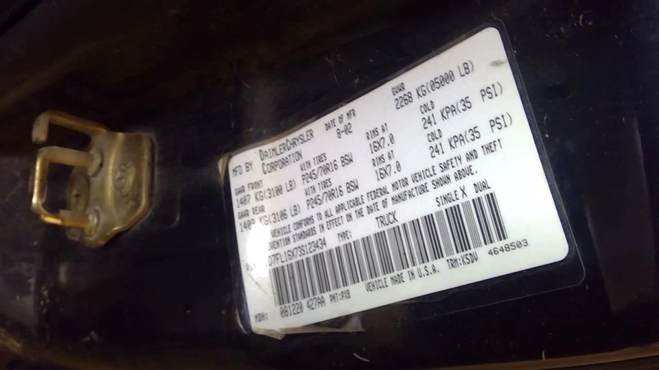 Controlador de calefacción/aire acondicionado Dodge Dakota 2003 55056247AD 5282 Foto 4 de 4