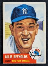 1953 Topps Baseball #41 Allie Reynolds New York Yankees