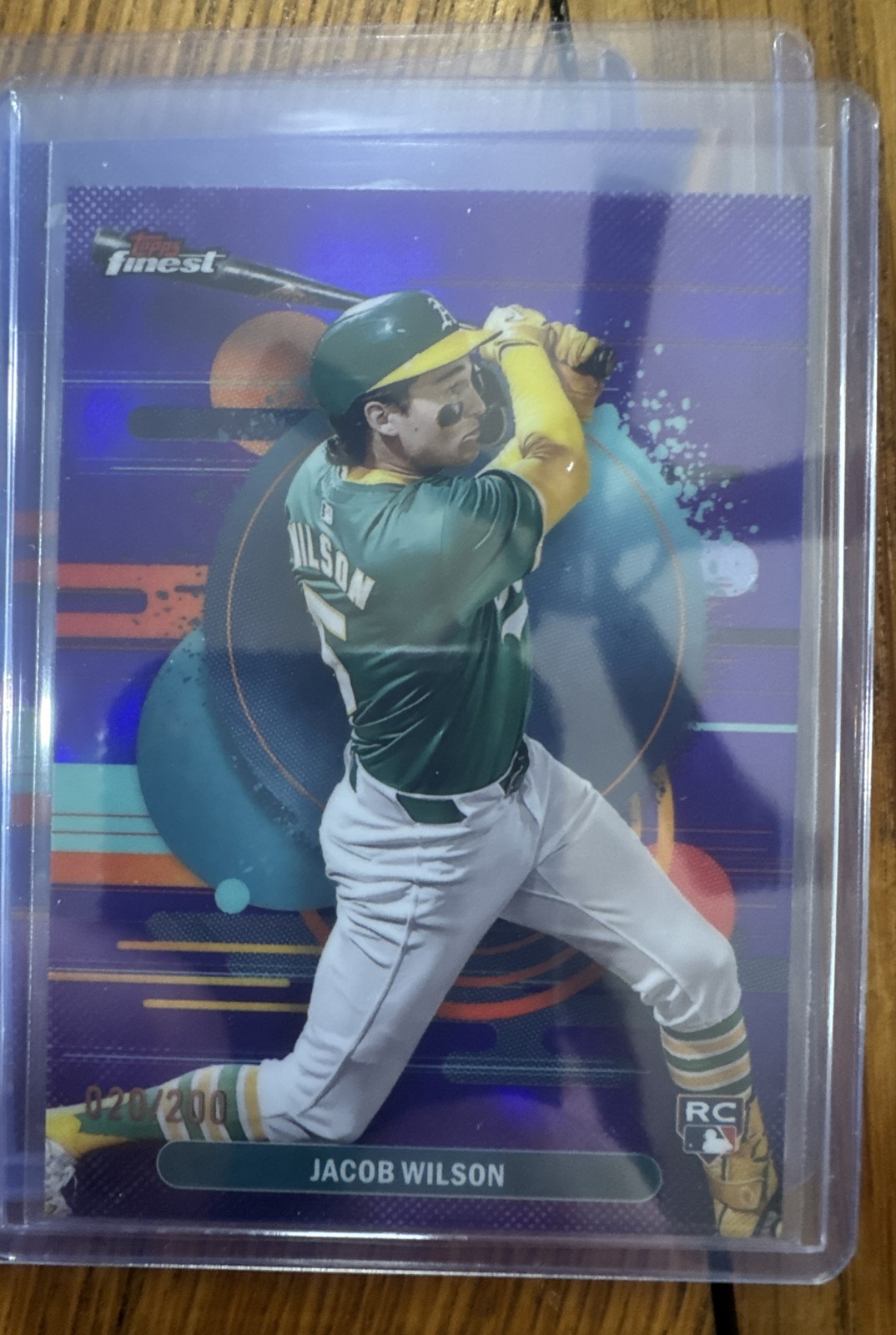 2025 Topps Finest - Uncommon Jacob Wilson #109 Purple Refractor /200 (RC)