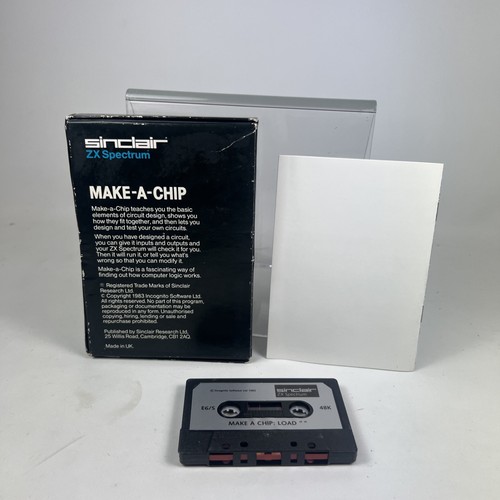 Retro Sinclair ZX Spectrum Make-A-Chip Computer Schaltungsdesign Vintage Kassette  - Bild 10 von 10