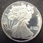 1/2 oz .999 fine silver round, Walking Liberty Design