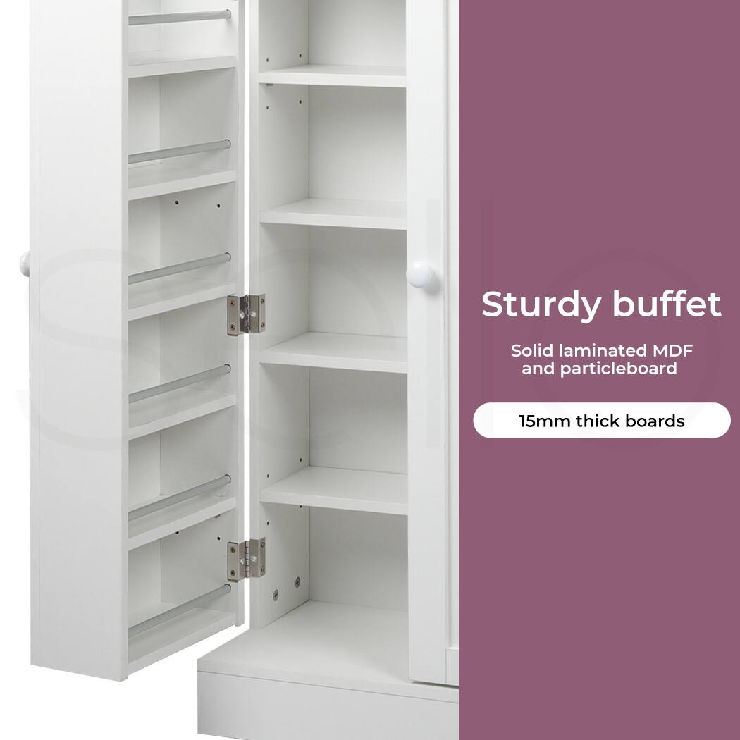 Levede Buffet Sideboard Storage Adjustable Shelf Cupboard Door