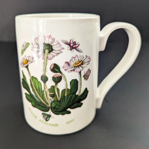 Portmeirion Botanic Garden Coffee Cup Mug Bellis Perennis Daisy Flowers Insect