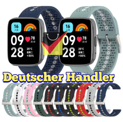 Silikon Sport Armband für Xiaomi Redmi Watch 3 Active, Fitness Tracker Strap