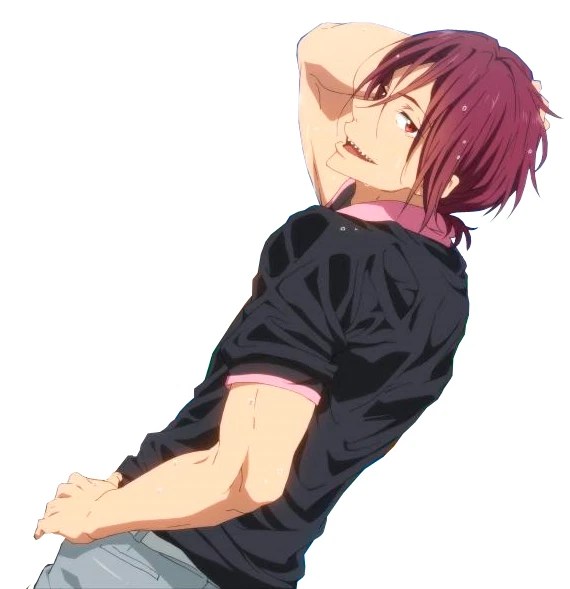 Rin Matsuoka Free! Iwatobi Swim Club Weatherproof Anime Sticker 6" Car  Decal T32 | eBay
