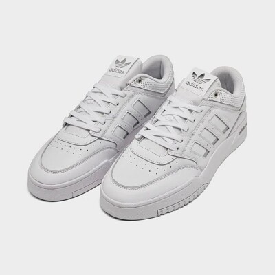 adidas Originals Drop Step Low Mens Basketball Shoes FZ5988 White 11.5 NIB