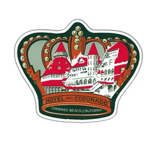 Hotel Del Coronado Vintage Sticker