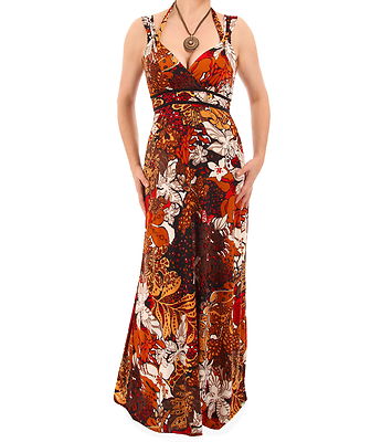 jungle print maxi dress