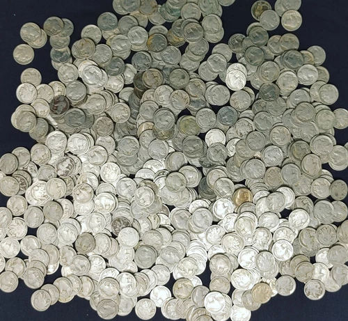 $33.25FV/665ct Partial Date (2/3 digit) Buffalo Nickels 5c 28171