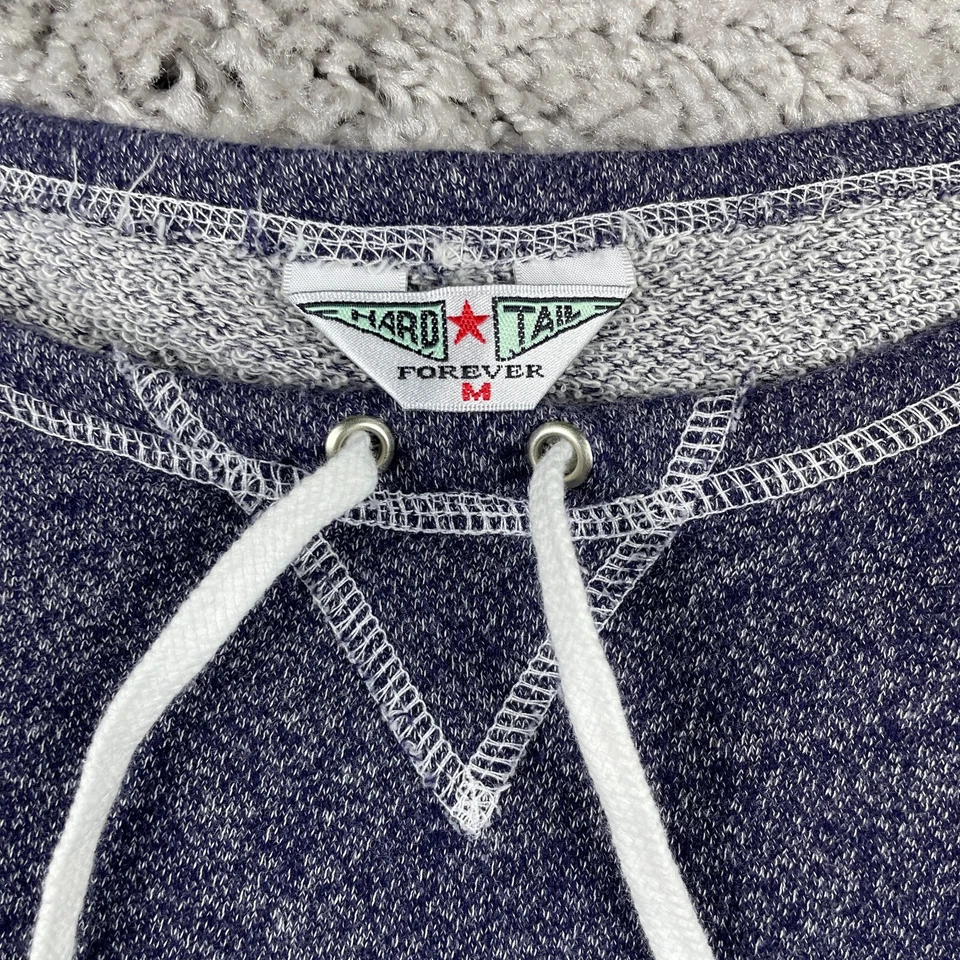 Жесткий хвост St Tropez слайдер толстовка женщин M синий укороченный Boxy большого размера L/S - Изображение 3 из 4