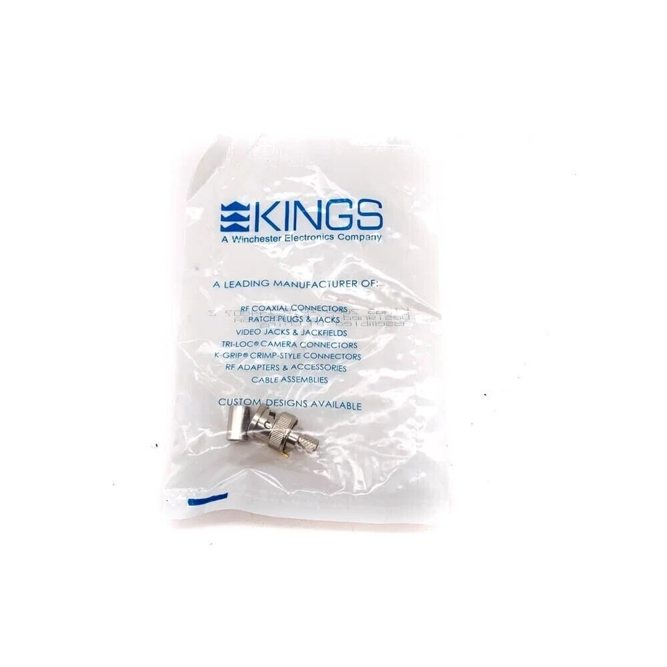 Kings Electronics 2065-10-9 RF Coaxial BNC Connector Plug 75 Ohm - Image 2 of 4