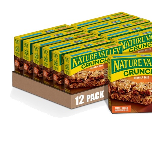 Nutritious Whole Grain Granola Bars - Peanut Butter Dark Chocolate (12 Bars) - 第 1/9 張圖片