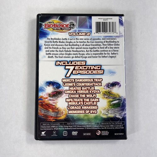 Beyblade Metal Fusion Band 2 - DVD 7 Episoden Filmsammlung *KOSTENLOSER VERSAND* - Bild 2 von 3