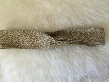 Vintage 1980s Genuine Leather Wrap Belt S Butter Soft, Animal Print VGVC