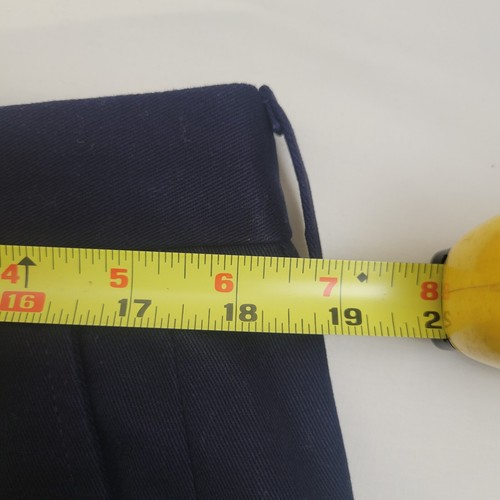 Eddie Bauer 35X25.5 Blue Khakis Pants Classic Fit Pleated Front - Picture 8 of 8