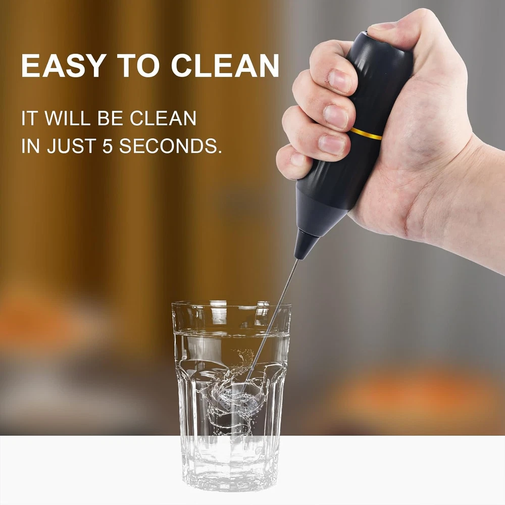 Milk Frother Handheld,Mini Drink Mixer and Coffee Blender Frother for Coffee Bar